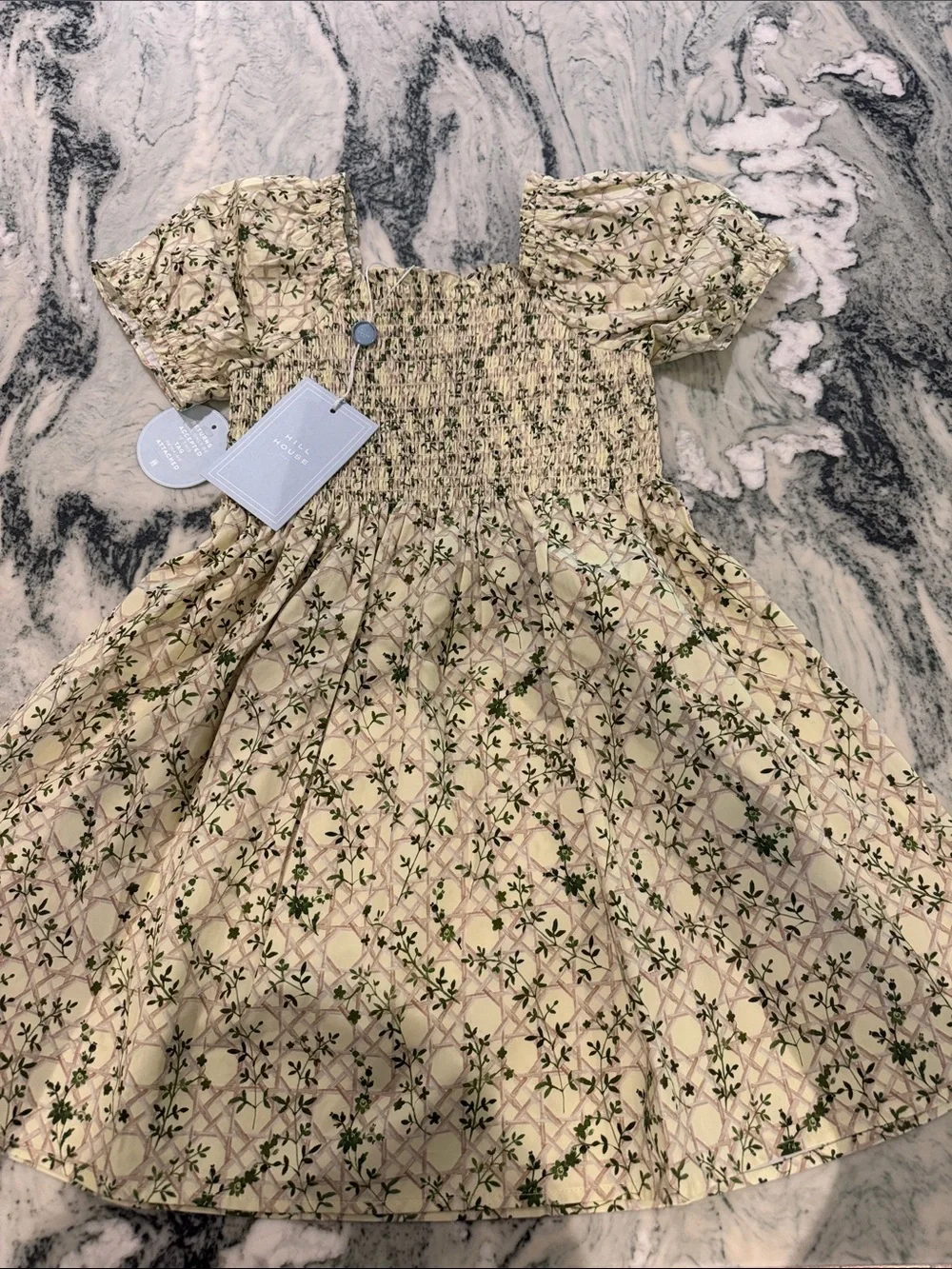 Hill House Cream dress size 11-12 brand new